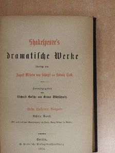 Shakespeare - Shakespeare's dramatische Werke 8. (gótbetűs) [antikvár]