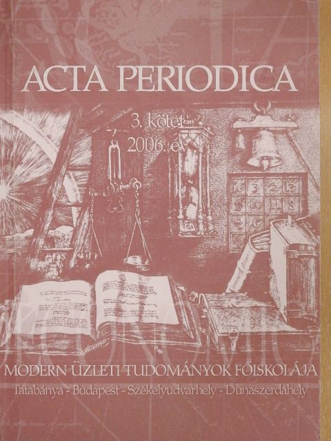 Deés Szilvia - Acta Periodica 3. [antikvár]