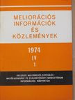 Dr. Faragó Tibor - Meliorációs információk és közlemények 1974/1. [antikvár]