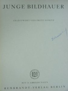 Junge Bildhauer (Dobrovits Aladár könyvtárából) [antikvár]