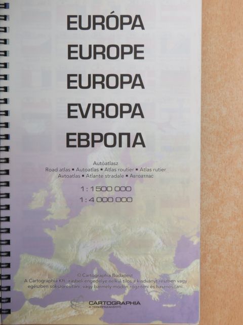 Európa autóatlasz [antikvár]