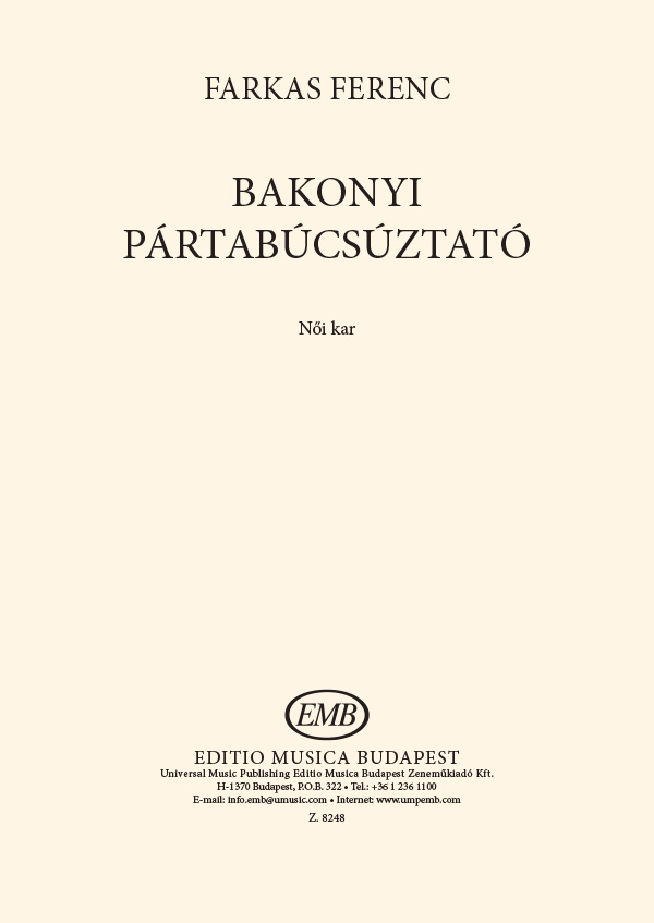 Farkas Ferenc - BAKONYI PÁRTABÚCSÚZTATÓ NŐIKAR