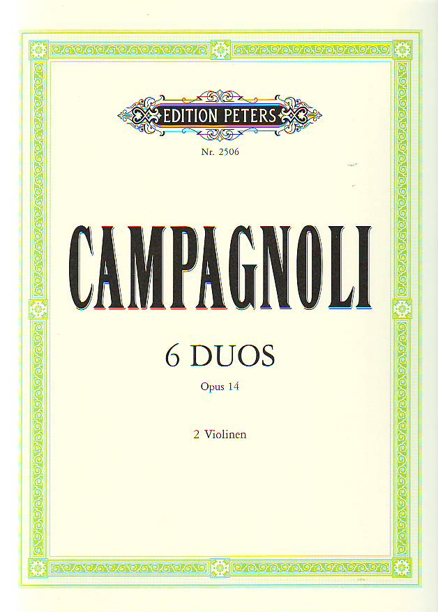 CAMPAGNOLI - 6 DUOS OP.14 FÜR 2 VIOLINEN (FRIEDRICH HERMANN)