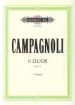 CAMPAGNOLI - 6 DUOS OP.14 FÜR 2 VIOLINEN (FRIEDRICH HERMANN)