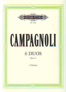 CAMPAGNOLI - 6 DUOS OP.14 FÜR 2 VIOLINEN (FRIEDRICH HERMANN)