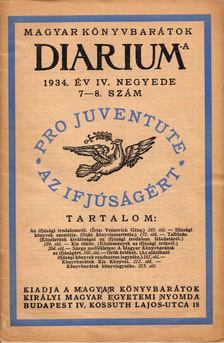 Máté Károly (szerk.) - Diarium 1934/7-8. [antikvár]