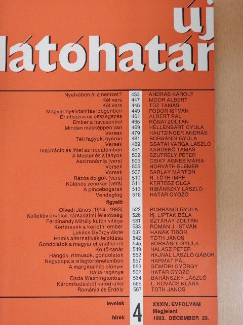 András Károly - Új látóhatár 1983. december 20. [antikvár]