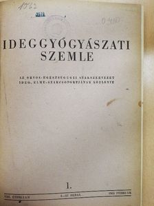 Csaba György - Ideggyógyászati szemle 1955. február-december [antikvár]
