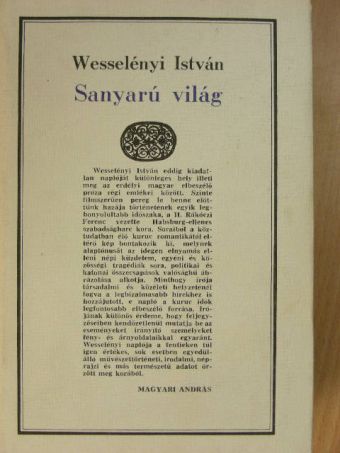 Wesselényi István - Sanyarú világ II. [antikvár]