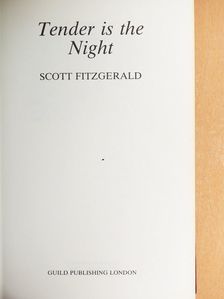 Scott Fitzgerald - Tender is the Night [antikvár]