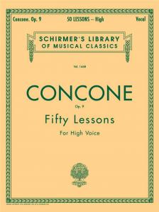 CONCON - FIFTY LESSONS VOR HIGH VOICE OP.9