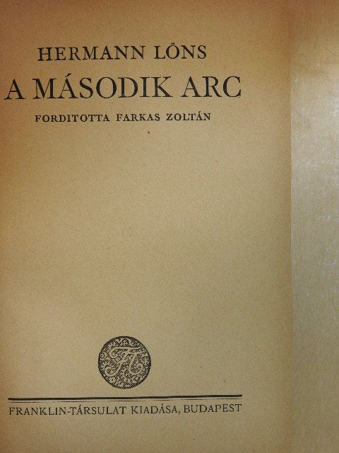Hermann Löns - A második arc [antikvár]