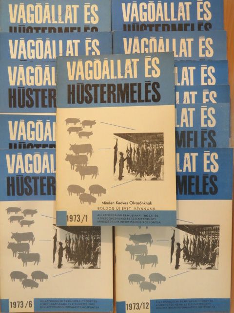 Vágóállat és hústermelés 1973. január-december [antikvár]
