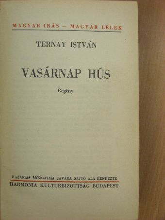 Ternay István - Vasárnap hús [antikvár]