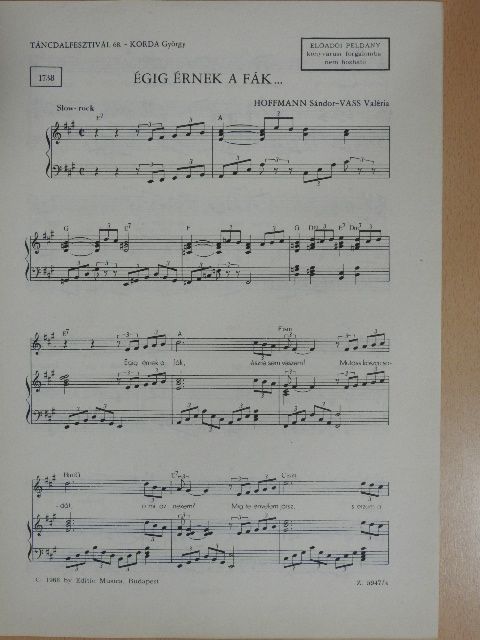 Hoffmann Sándor - Égig érnek a fák... [antikvár]