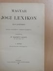 Magyar jogi lexikon V. (töredék) [antikvár]