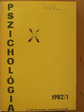 Pszichológia 1982/1-4. [antikvár]