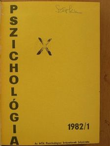Pszichológia 1982/1-4. [antikvár]