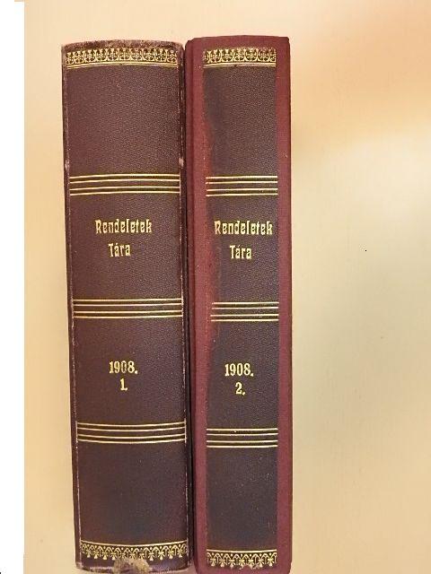 Magyarországi rendeletek tára 1908. I-II. [antikvár]