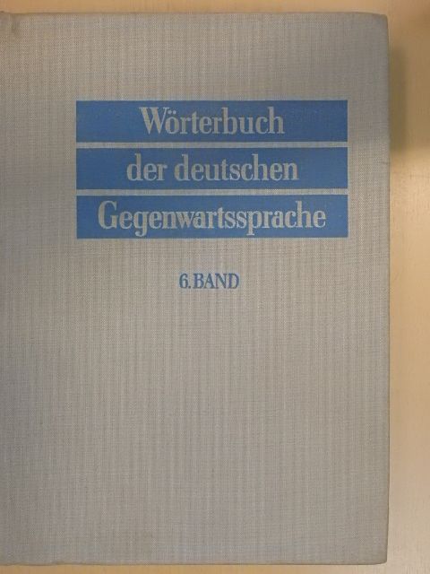 G. Ginschel - Wörterbuch der deutschen Gegenwartssprache 6. [antikvár]
