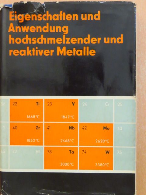 G. Hänsel - Eigenschaften und Anwendung hochschmelzender und reaktiver Metalle [antikvár]