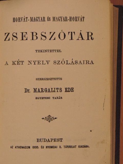 Horvát-magyar és magyar-horvát zsebszótár [antikvár]
