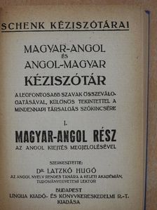 Magyar-angol és angol-magyar kéziszótár I-II. [antikvár]