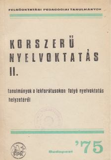 Saura Róbert, Pajor Lajos - Korszerű nyelvoktatás II. [antikvár]