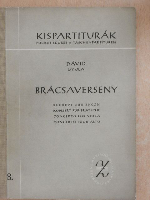 Dávid Gyula - Brácsaverseny [antikvár]