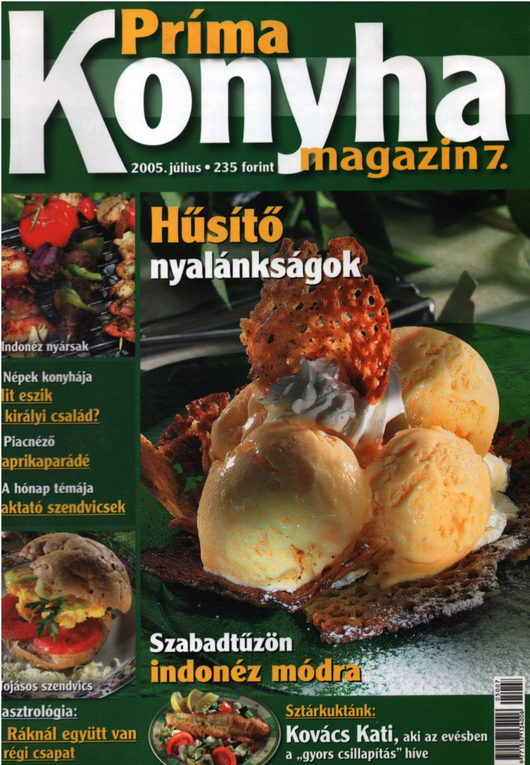 Hargitai György - Príma Konyha magazin 2005. július [antikvár]