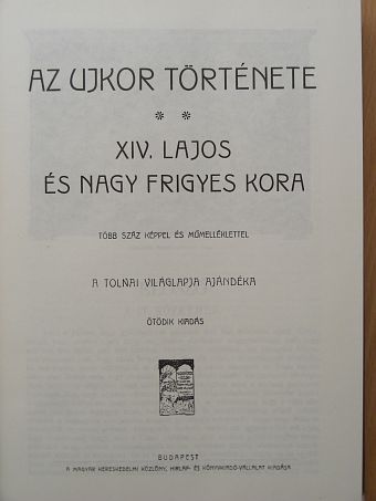Balla Károly - Tolnai Világtörténelme - Az ujkor története II. [antikvár]