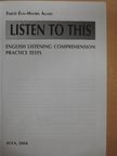 Fekete Éva - Listen to this - English Listening Comprehension Practice Tests - CD-vel [antikvár]