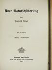 Friedrich Ratzel - Über Naturschilderung (gótbetűs) [antikvár]