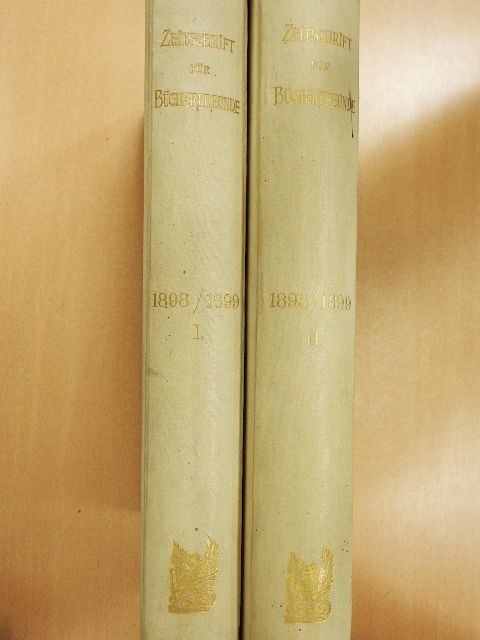 Zeitschrift für Bücherfreunde 1898-1899 I-II. [antikvár]