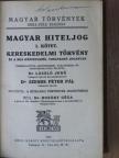 Dr. Bozóky Géza - Magyar hiteljog I. [antikvár]