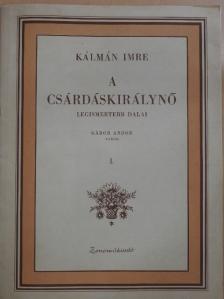 Gábor Andor - A csárdáskirálynő legismertebb dalai I. [antikvár]
