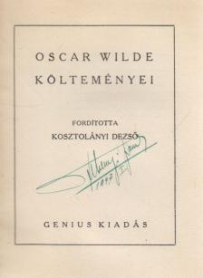 Wilde Oszkár, Oscar Wilde - Versek [antikvár]