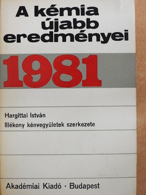 Hargittai István - A kémia újabb eredményei 50. [antikvár]