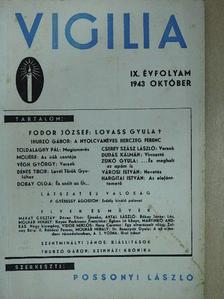 Cserey Szász László - Vigilia 1943. október [antikvár]