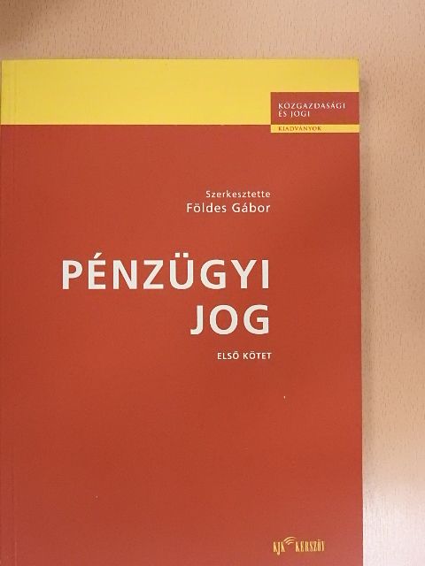 Bodnár Zoltán - Pénzügyi jog 1. [antikvár]