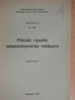 Dr. Harangozó József - Műszaki rajzolók teljesítménymérési módszere [antikvár]