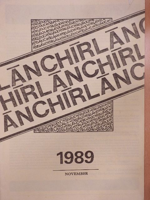 Hírlánc 1989. november [antikvár]