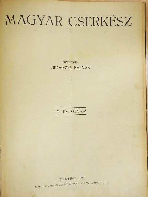 Árady Zsolt - Magyar Cserkész 1928. (nem teljes évfolyam) [antikvár]