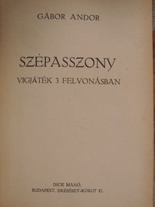 Gábor Andor - Szépasszony [antikvár]