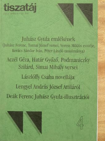 Aczél Géza - Tiszatáj 2003. április [antikvár]
