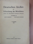 Deutsches Archiv für Erforschung des Mittelalters namens der Monumenta Germaniae Historica Heft 1. [antikvár]