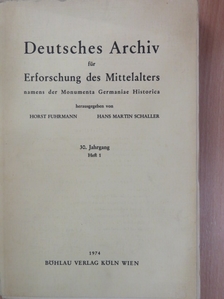 Deutsches Archiv für Erforschung des Mittelalters namens der Monumenta Germaniae Historica Heft 1. [antikvár]