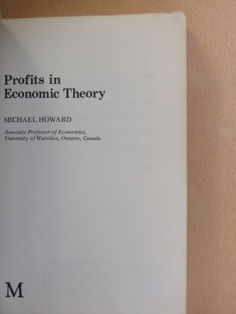 Michael Howard - Profits in Economic Theory [antikvár]