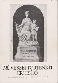 MOJZER MIKLÓS - Művészettörténeti Értesítő 1983. XXXII. évf. 4. szám [antikvár]