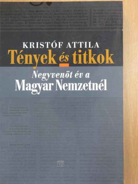 Kristóf Attila - Tények és titkok [antikvár]